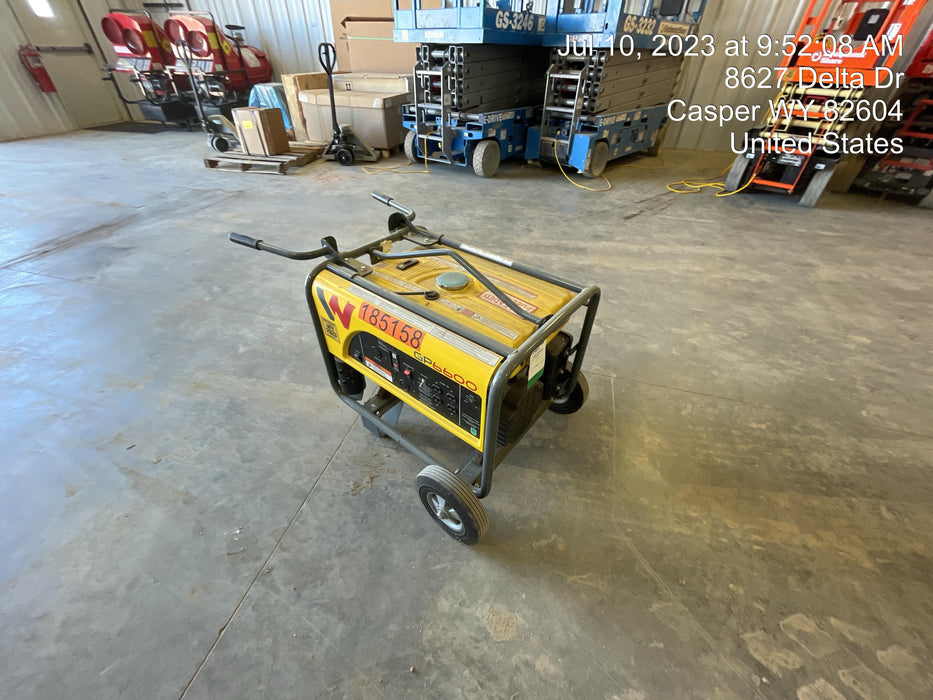 2021 Wacker Neuson GP6600A Standard 6.6kW Generator, Includes Wheel Kit. P/N: 5100042220