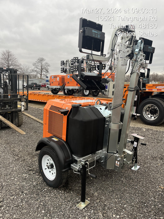 2024 Wanco WLTT-4MM4K Diesel, Deep Sea Controller, Shore Power Plug, Auto Start, (4) 350W LED Floodlights, 4kW Generator, 60 Gal Fuel Tank, 2" Ball, T3