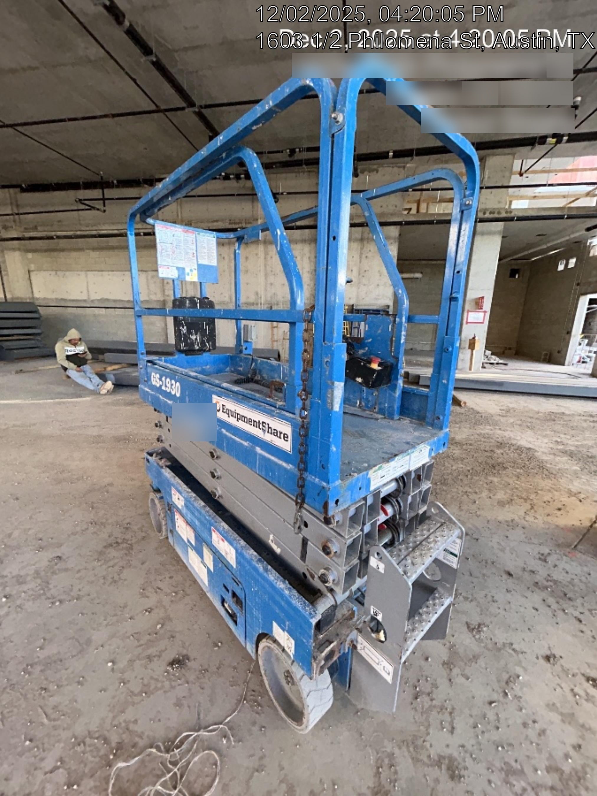 2019 Genie GS-1930 Fixed rails with chain Entry