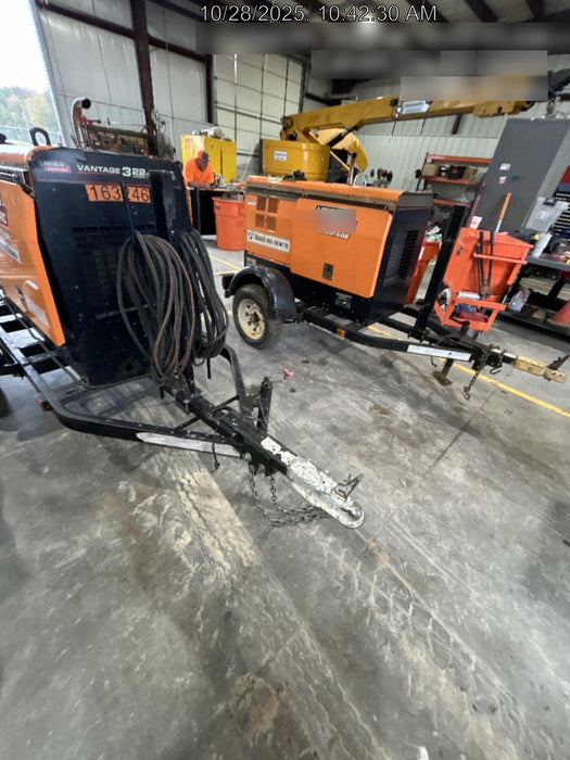 2021 Lincoln Electric Vantage 322 Vantage 322 Ready Pak 3 w/ Decals, ORANGE (includes trailer, cable rack, fender light kit) NO Telematics