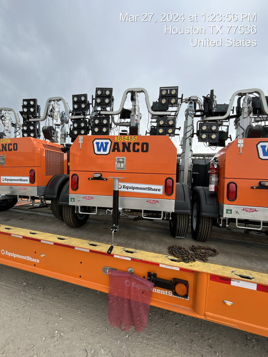 2024 Wanco WLTT-4MM4K Diesel, Deep Sea Controller, Shore Power Plug, Auto Start, (4) 350W LED Floodlights, 4kW Generator, 60 Gal Fuel Tank, 2" Ball, T3