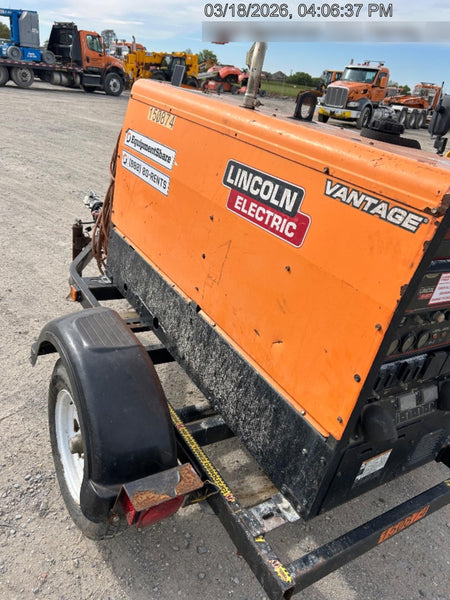 2021 Lincoln Electric Vantage 322 Vantage 322 Ready Pak 3 w/ Telematics & Decals, ORANGE (includes trailer, cable rack, fender light kit)