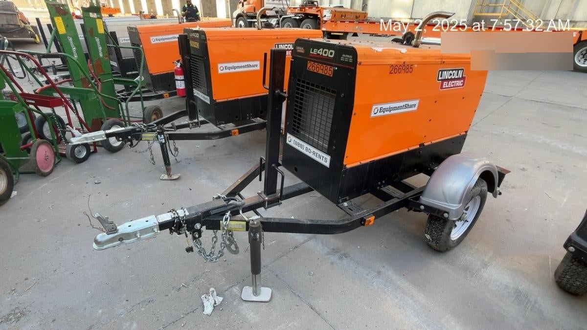 2022 Lincoln Electric LE400 Kubota V1505, Trlr, Cable Rack, Light Kit, ES Decals, T3