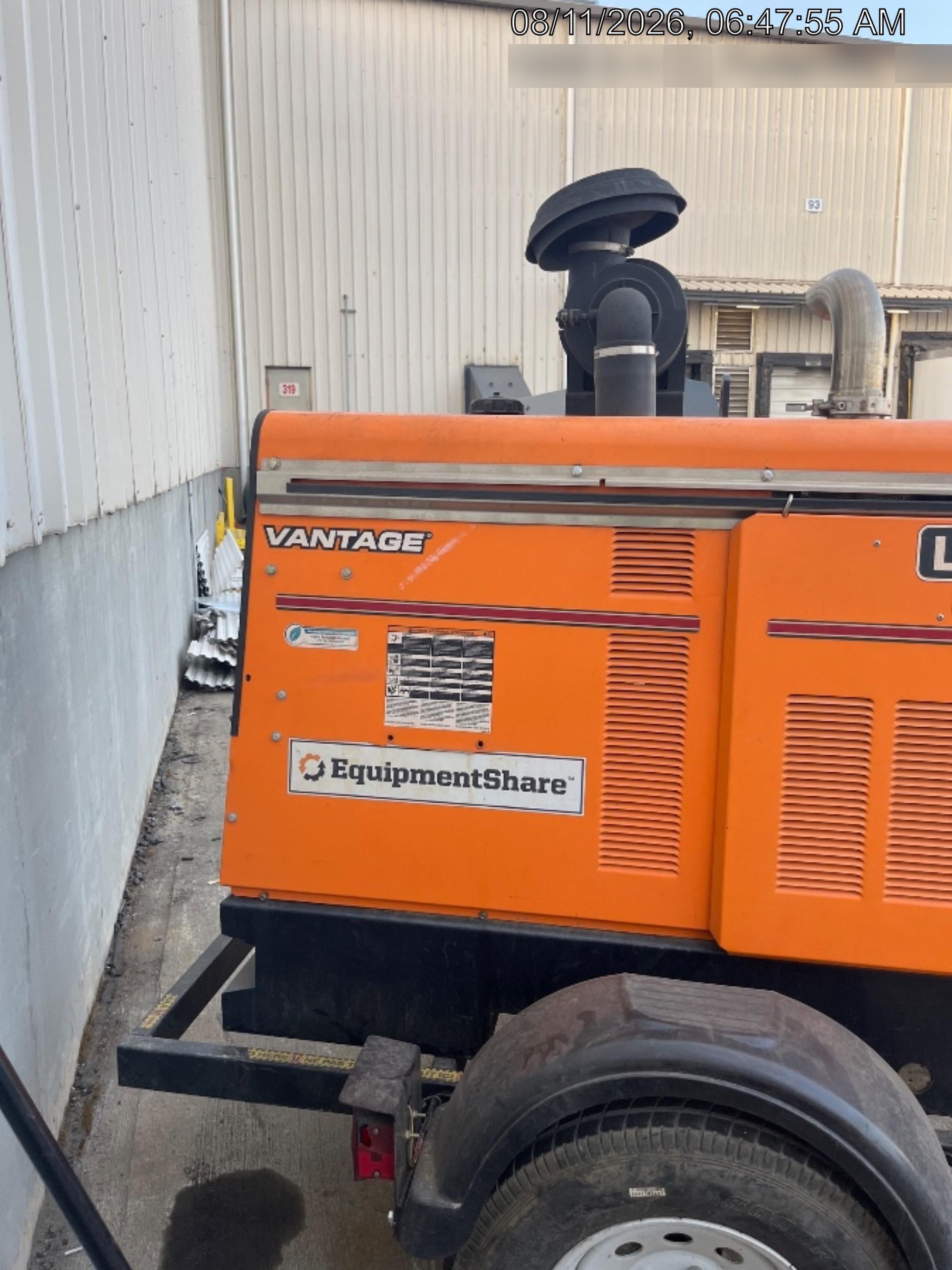 2021 Lincoln Electric Vantage 549X Ready Pak 3, ORANGE (includes trailer, cable rack, fender light kit)