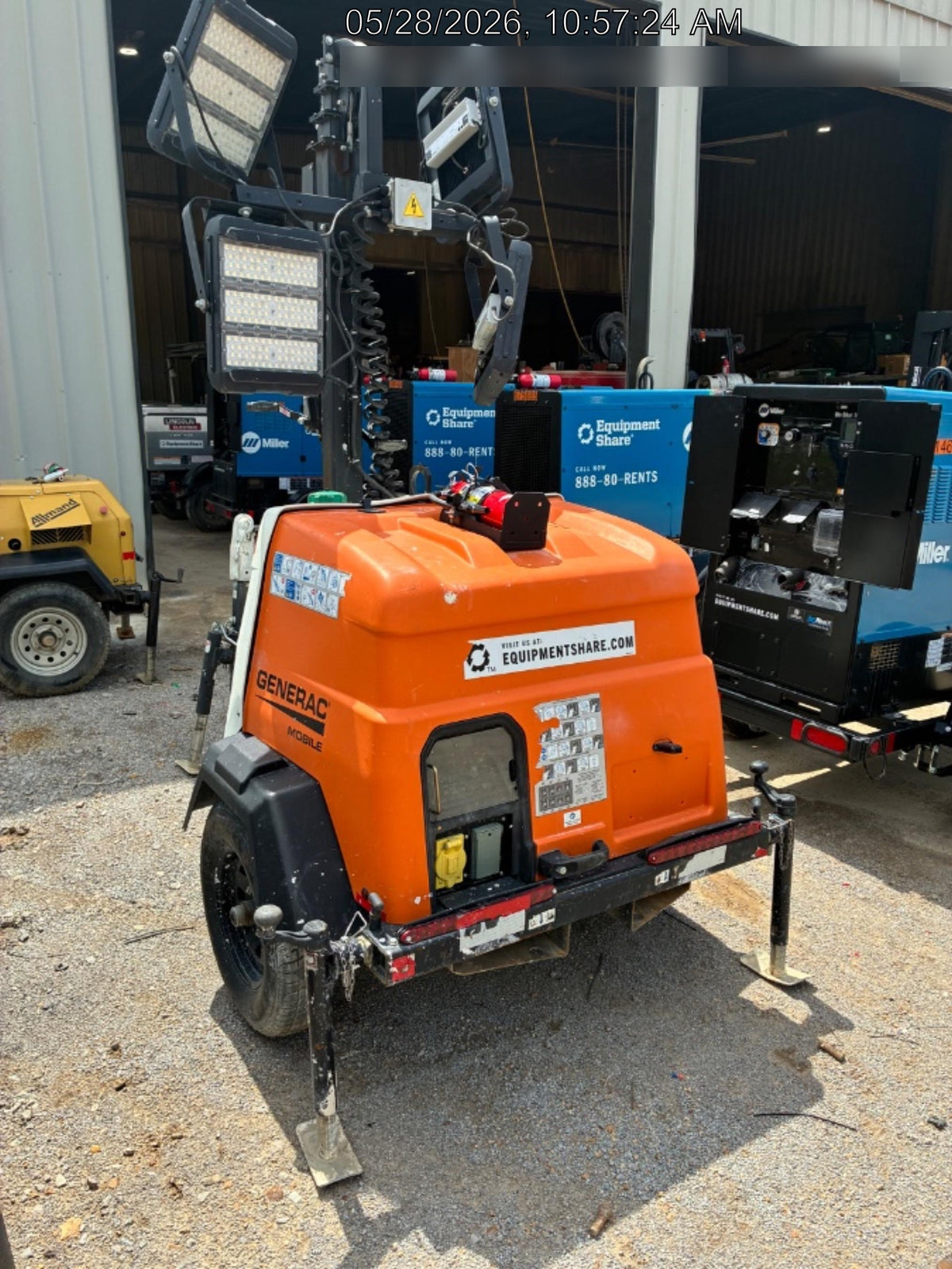 2023 Generac MLT2 Diesel, Flex Switch 120V Input, Powerzone Controller, (4) 320W LED Lights, 4kW Generator, 39.9 Gal Fuel Tank, 2" Ball, T3