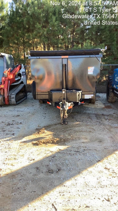 2024 TEXAS PRIDE TRAILERS 14'L x 7'W 5 Cu Yd Trunnion Hydraulic Dump