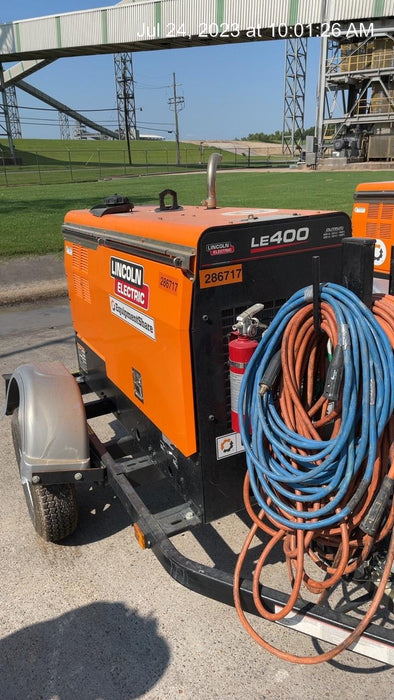 2022 Lincoln Electric LE400 Kubota V1505, Trlr, Cable Rack, Light Kit, ES Decals, T3