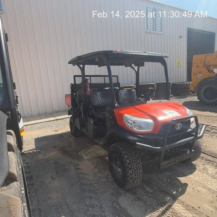 Kubota RTV-X1140W-H 4wd Utility Cart, 4 Seat, Diesel, LED Strobe, Windshield Tempered Glass, Plastic Canopy, Wire Harness Kit, Backup Alarm