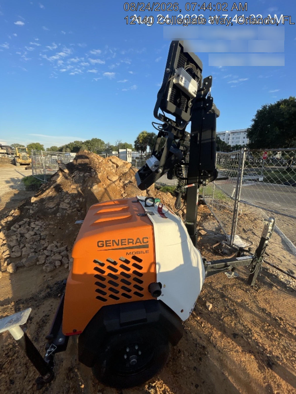 2025 Generac MLTS-4 Diesel, Mitsubishi L2E, 7.1 hp @1800 rpm, Flex Switch 120V Input, Powerzone Controller, (4) 320W LED Lights, 4kW Generator, 39.9 Gal Fuel Tank, 2" Ball, T3, ES Decals