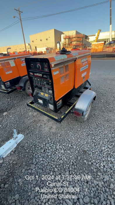 2022 Lincoln Electric LE400 Kubota V1505, Trlr, Cable Rack, Light Kit, ES Decals, T3