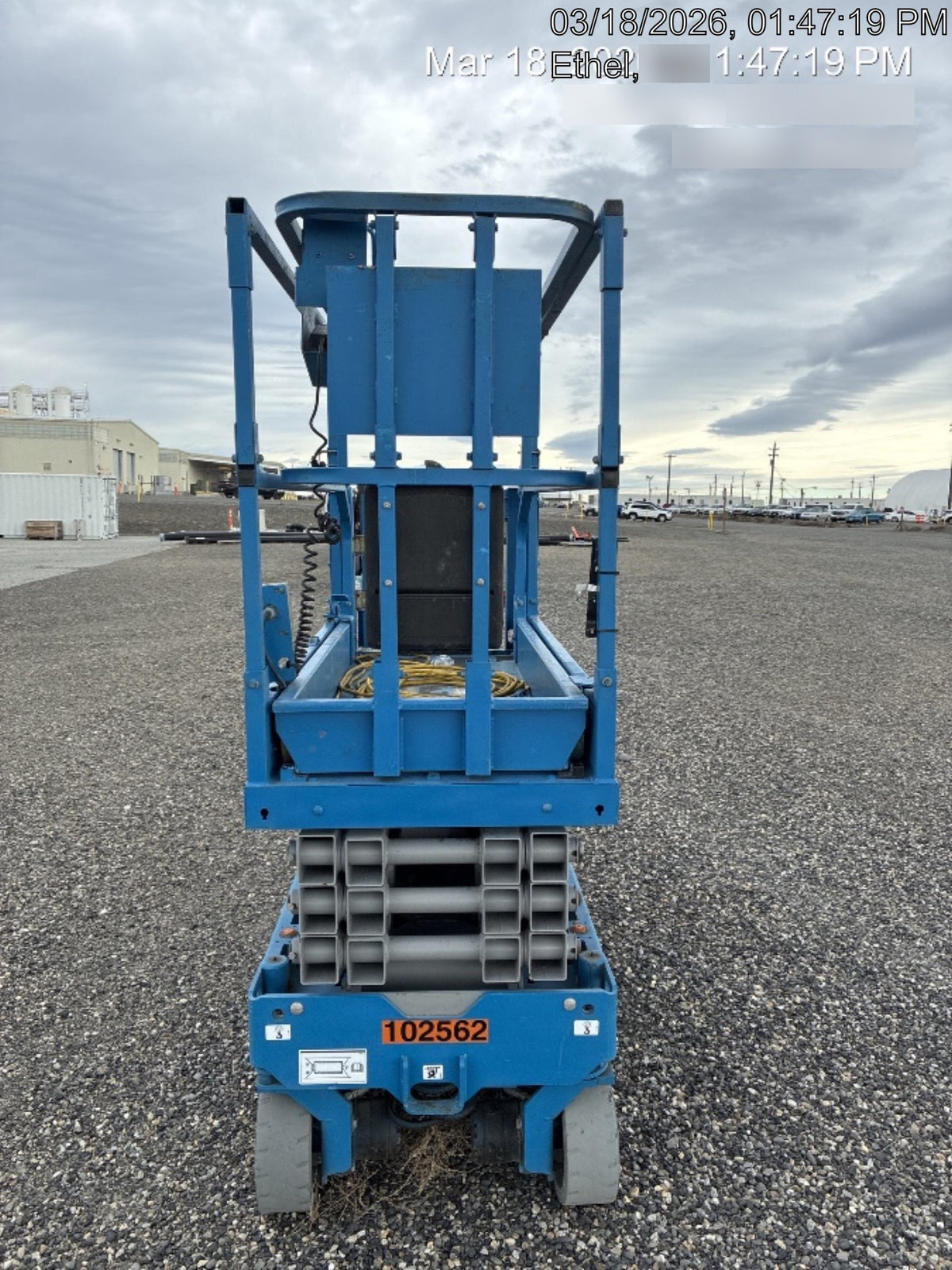 2020 Genie GS-1930 Solid Non Marking Tires, Beacon, Folding rails with half height swing gate, 800W Inverter