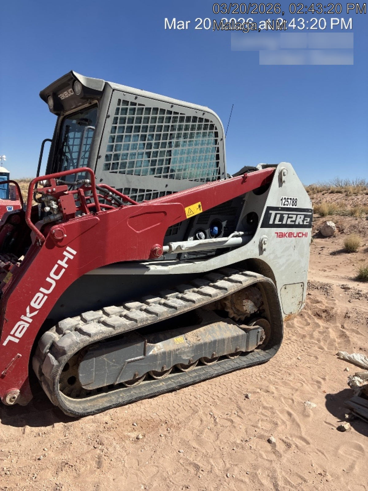 2020 Takeuchi TL12R2-CR Cab/Heat/Air, Hydraulic QC
