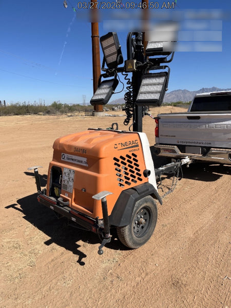 2023 Generac MLT2 Diesel, Flex Switch 120V Input, Powerzone Controller, (4) 320W LED Lights, 4kW Generator, 39.9 Gal Fuel Tank, 2" Ball, T3