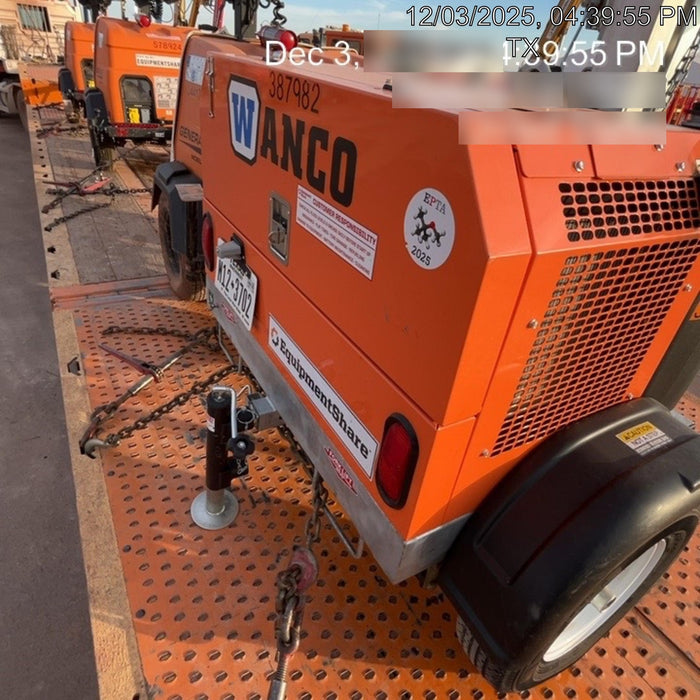 2024 Wanco WLTT-4MM4K Diesel, Deep Sea Controller, Shore Power Plug, Auto Start, (4) 350W LED Floodlights, 4kW Generator, 60 Gal Fuel Tank, 2" Ball, T3