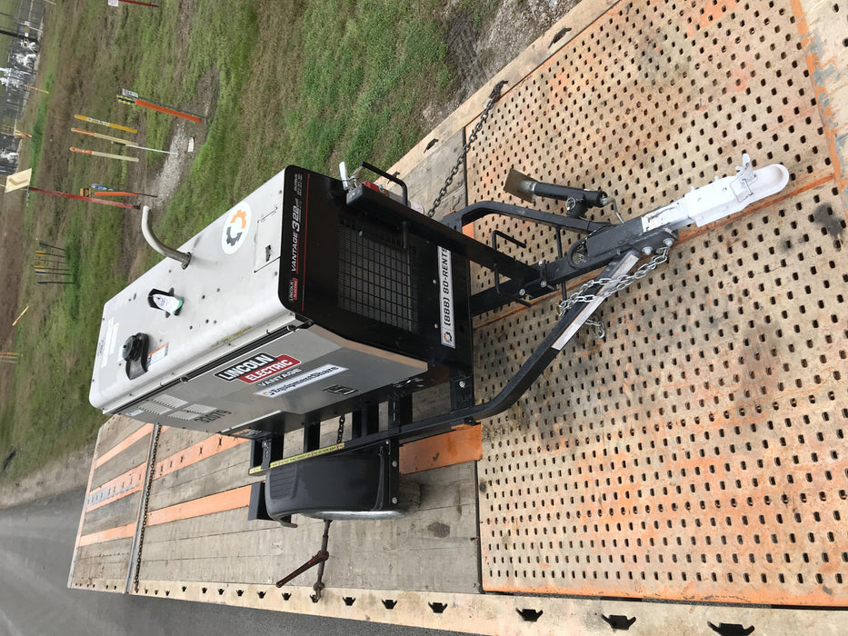 2019 Lincoln Electric Vantage 322 Welder Ready-Pak 3, Two wheel trailer, Fender and Light kit, Cable Rack