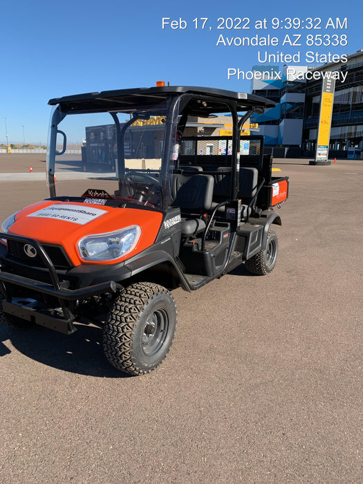 2022 Kubota RTV-X1140W-H Plastic Canopy, Windshield Acrylic Clear, LED Strobe Light, Wire Harness Kit, Back up Alarm