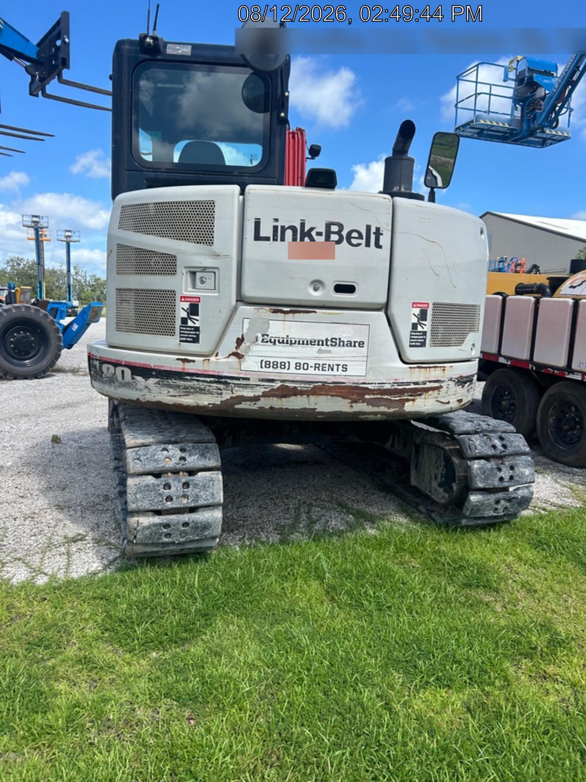 2020 Link-Belt 80X3EX EXC, 7'2" ARM, 17.7" RT, MFH(PJ)