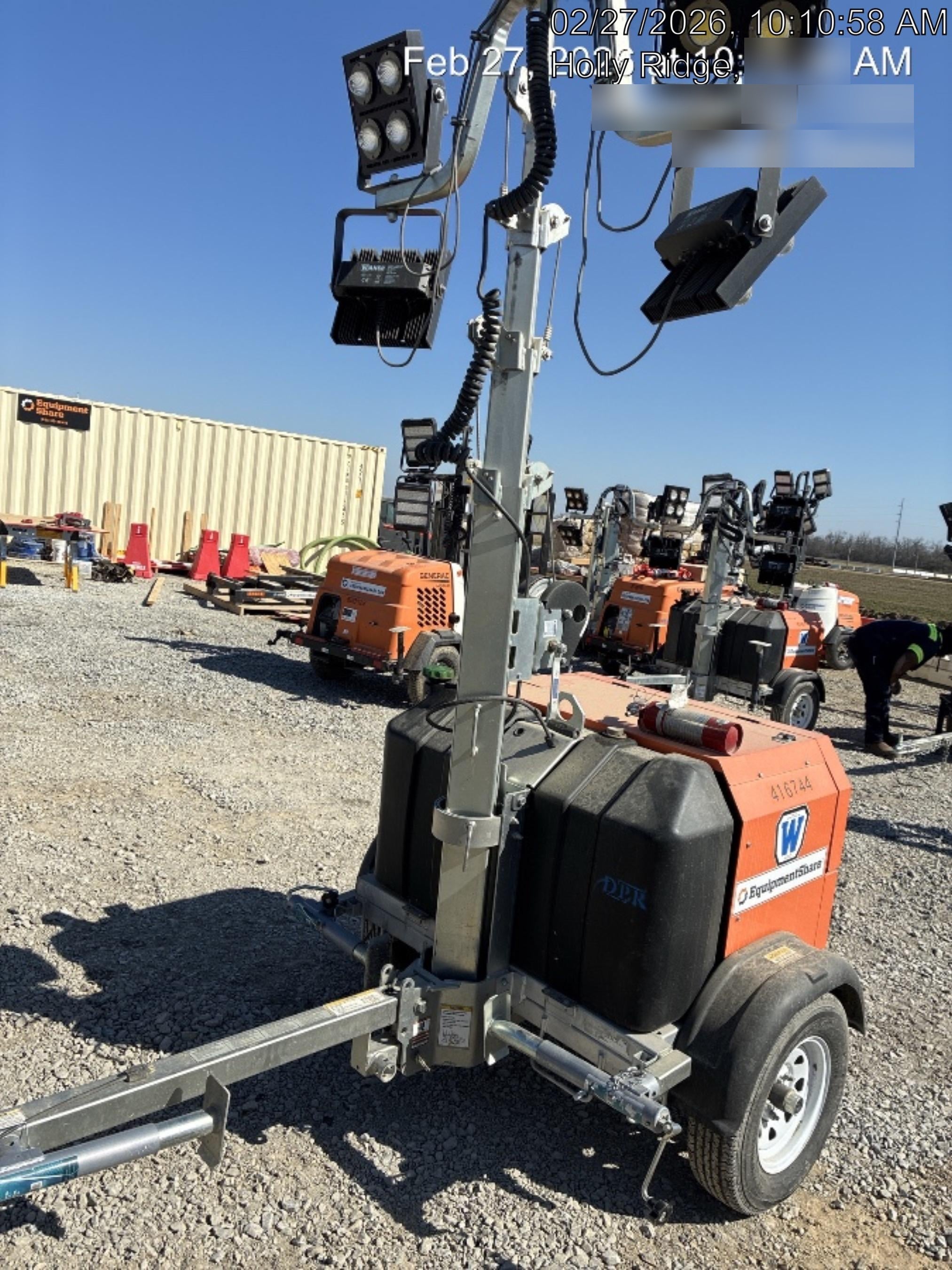 2024 Wanco WLTT-4MM4K Diesel, Deep Sea Controller, Shore Power Plug, Auto Start, (4) 350W LED Floodlights, 4kW Generator, 60 Gal Fuel Tank, 2" Ball, T3
