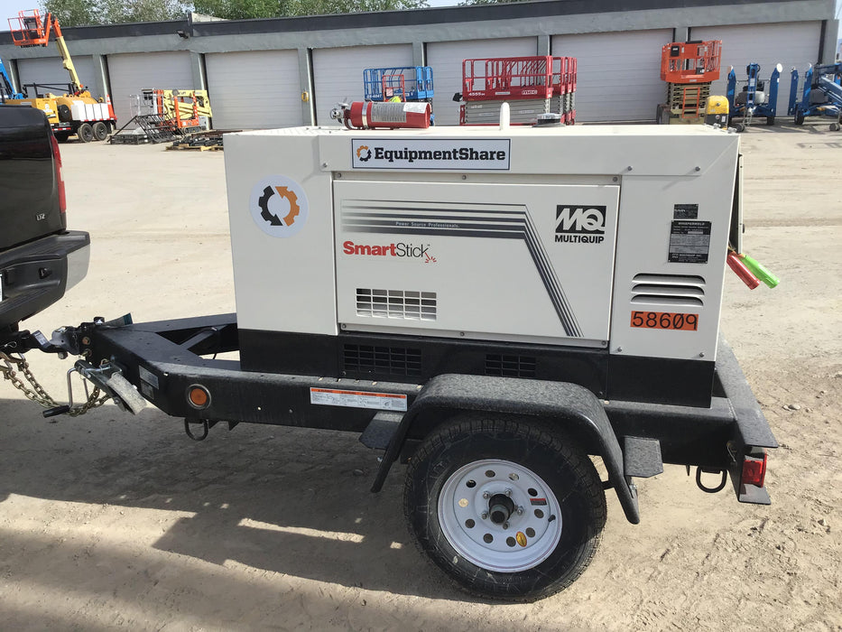 2020 Multiquip DLW400ESA4 400 amp Welder, 14kW, 120/240V, T4F Kubota, Trailer