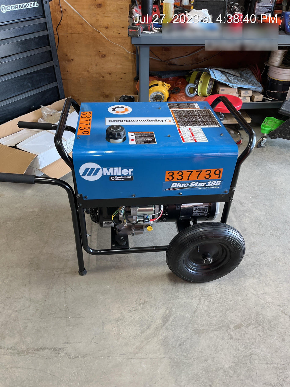 2023 Miller Electric Blue Star 185 Engine Driven Welder, Electric Start, 13 hp, Gas, 6,500 W Peak 907664
