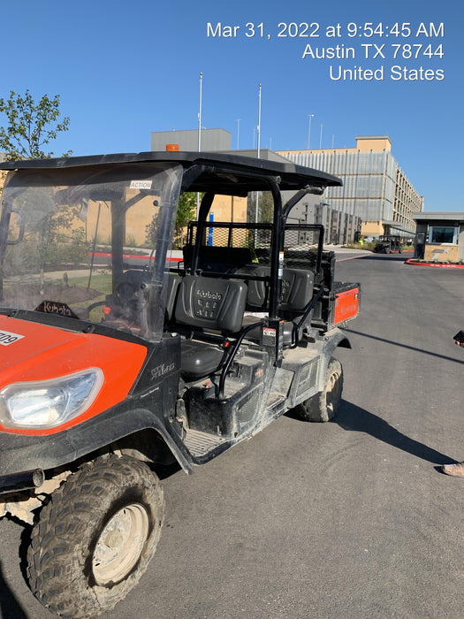 2020 Kubota RTV-X1140WL-A 4WD, LED Strobe, Windshield Acrylic Clear, Plastic Canopy, Wire Harness Kit, Backup Alarm, Bed Liner
