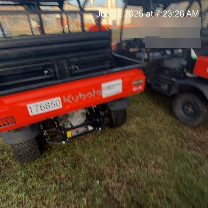 2022 Kubota RTV-X1140W-H Plastic Canopy, Windshield Acrylic Clear, LED Strobe Light, Wire Harness Kit, Back up Alarm