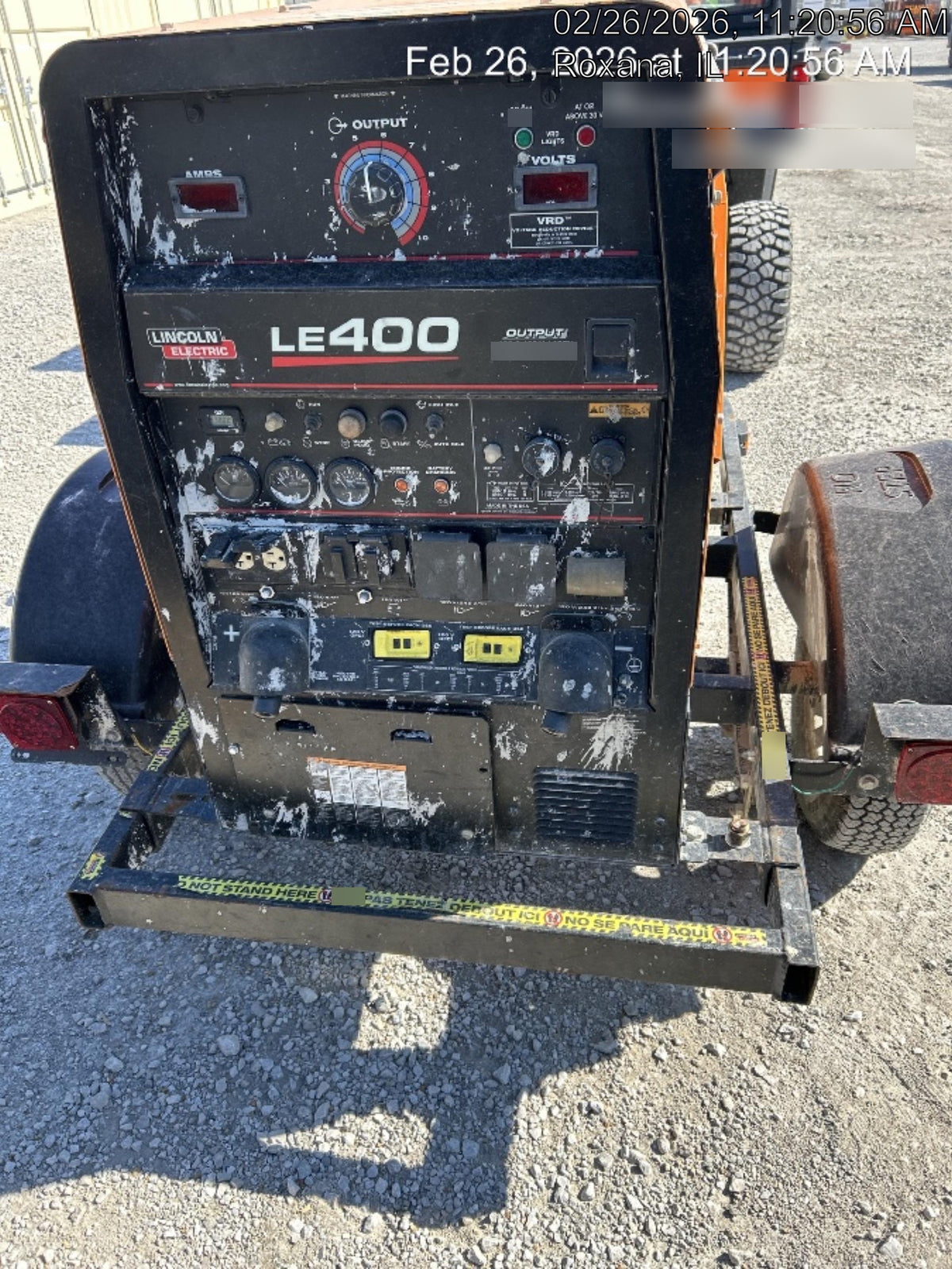 2023 Lincoln Electric LE400 Kubota V1505, Trlr, Cable Rack, Light Kit, ES Decals, T3