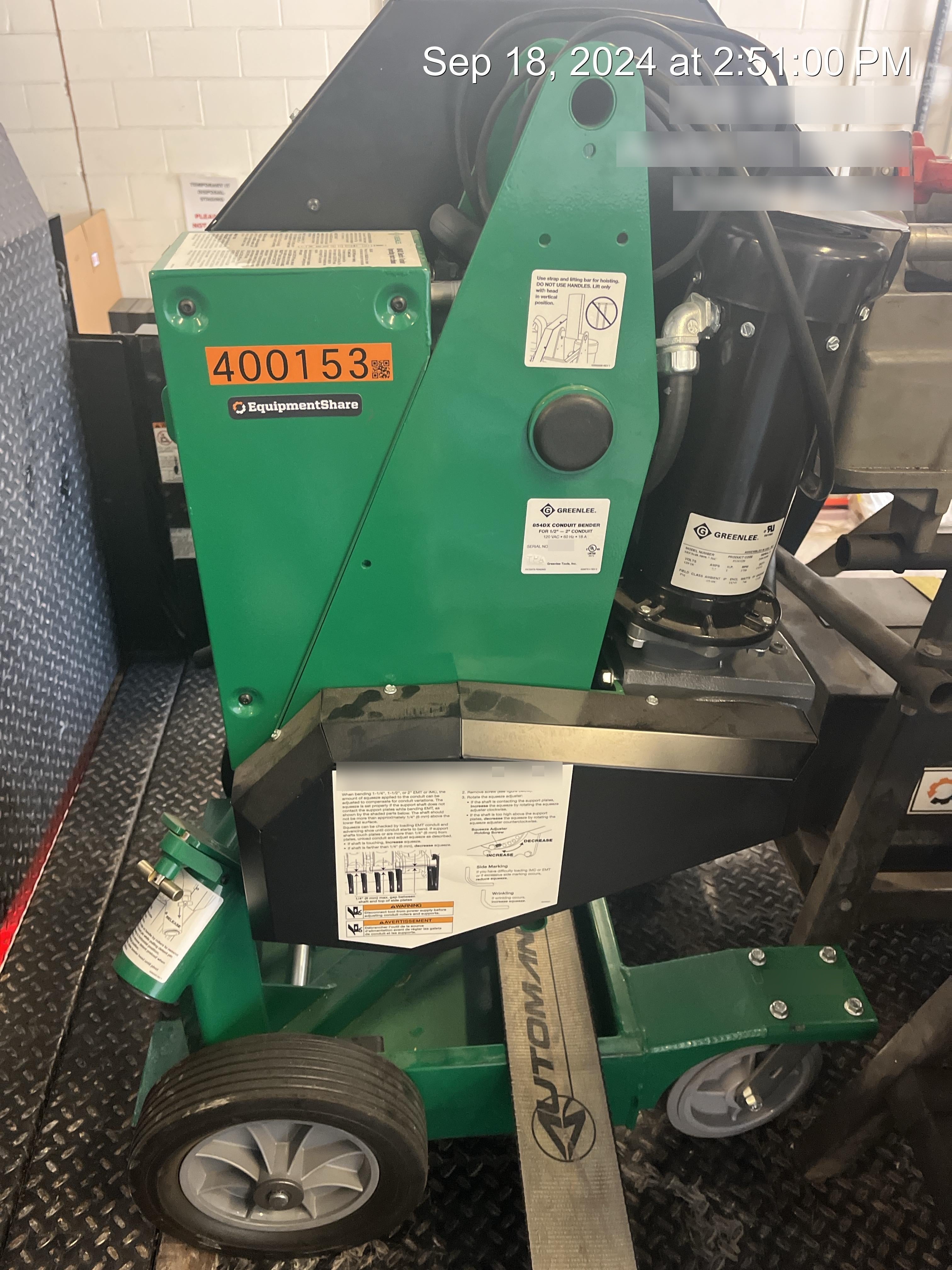2023 GREENLEE 854DX