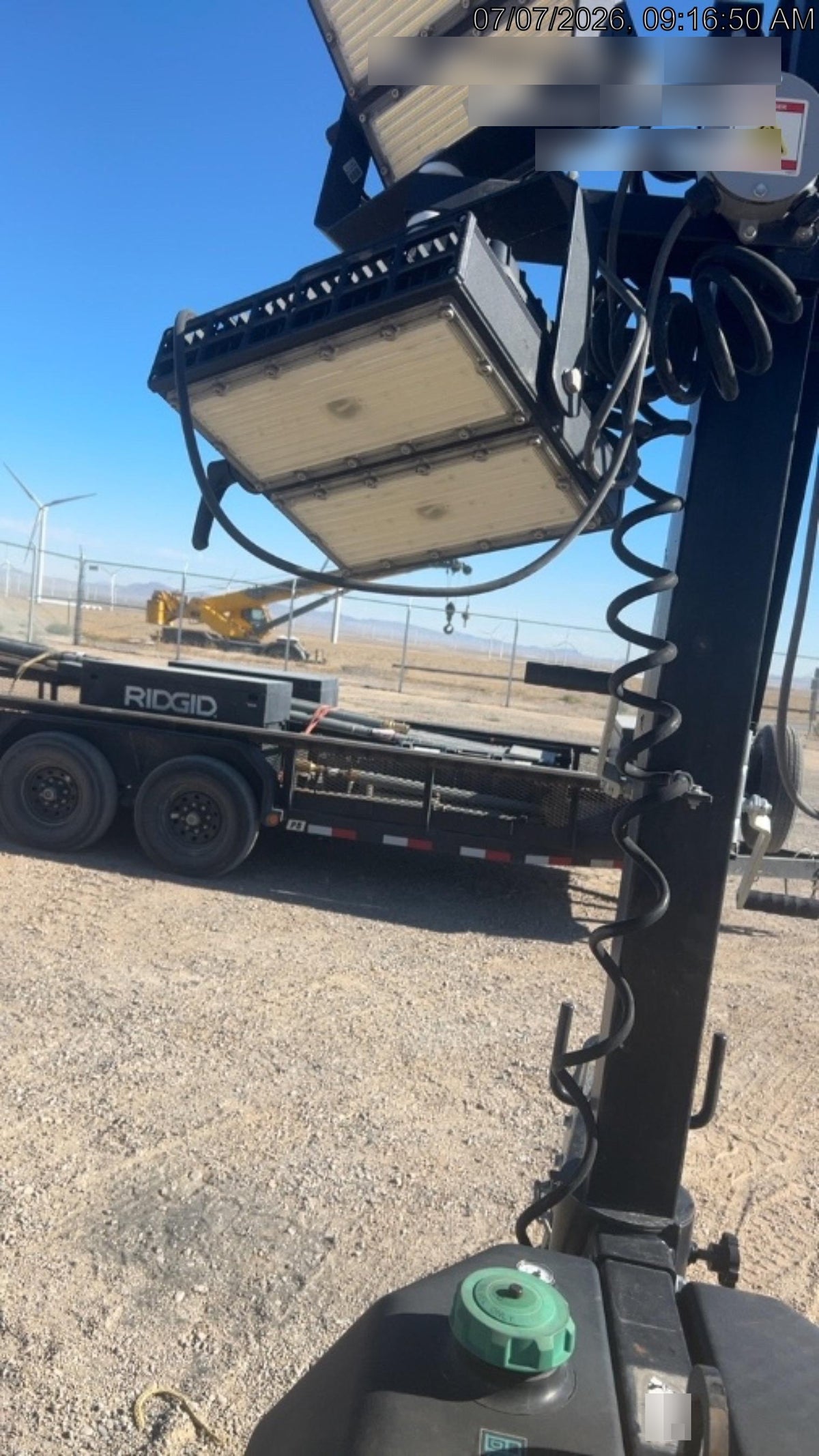 2021 Allmand NLV3GR (4) LED Light Fixture 350W, 23' Vertical Mast, 3kW Prime, Towable, Deep Sea L401, Leveling Jacks, Yanmar T4F 5.8hp