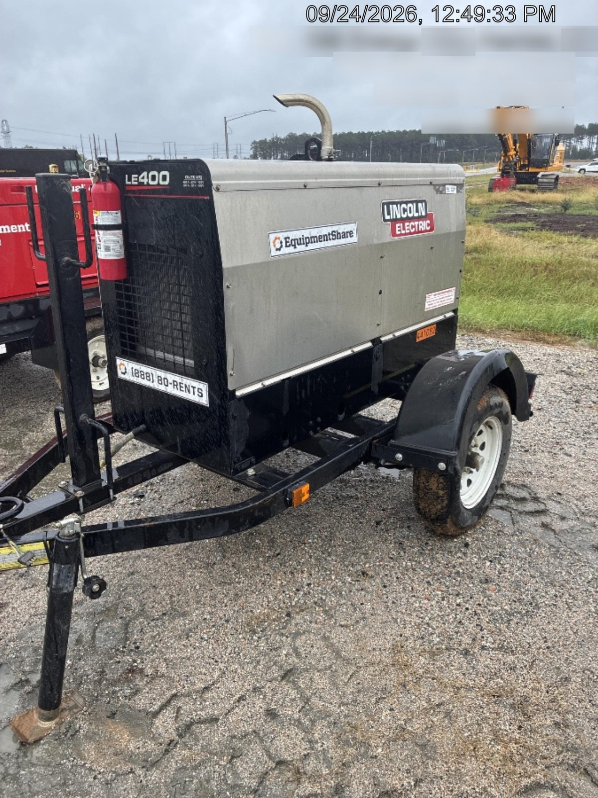 2024 Lincoln Electric LE400 Kubota V1505, Trlr, Cable Rack, Light Kit, ES Decals, T3