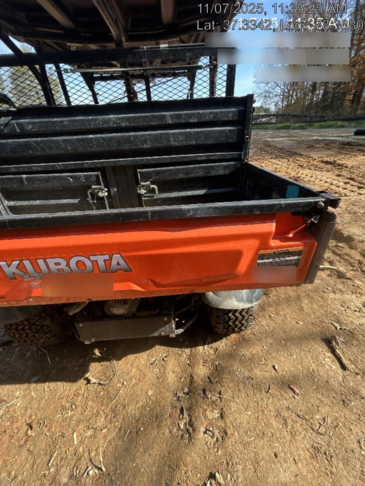 2021 Kubota RTV-X1140W-H Plastic Canopy, Windshield Acrylic Clear, LED Strobe Light, Wire Harness Kit, Back up Alarm