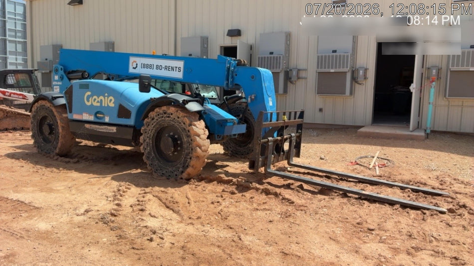 2020 Genie GTH-844 Cab/Heat/Air, Solid Tires, Work Lights, Beacon, Aux Hydraulics, Back up Alarm, Lifting Eye