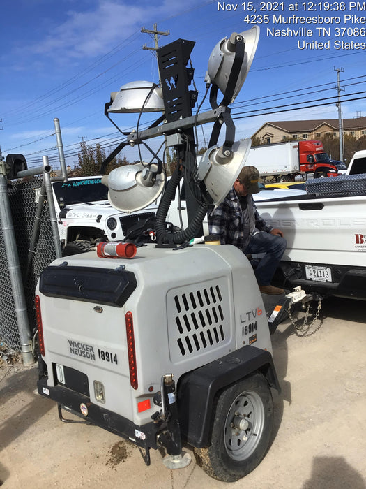 2018 Wacker Neuson LTV6L-MH Wacker Neuson LTV6L Mobile Light Tower w/Fuel Level Sensor Installed