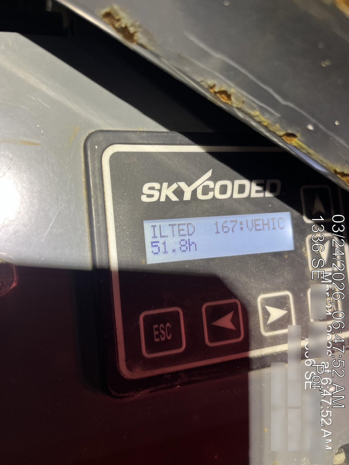2020 Skyjack SJIII-3219 Solid NM Tires, Half height spring hinged entry gate, Dual Beacons, 800W Inverter