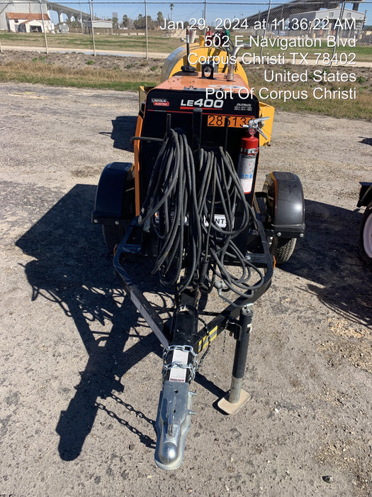 2022 Lincoln Electric LE400 Kubota V1505, Trlr, Cable Rack, Light Kit, ES Decals, T3