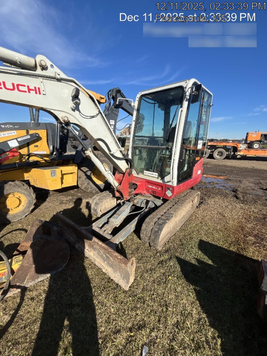 2020 Takeuchi TB-235-2CR Cab/Heat/Air, Rubber Tracks, Manual TAG QC
