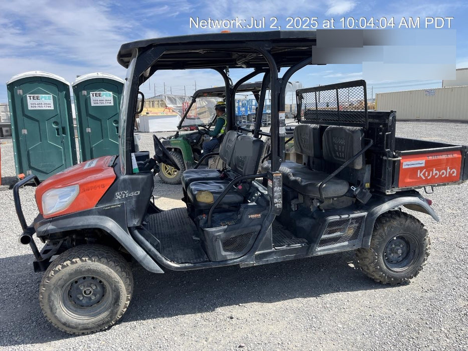 2022 Kubota RTV-X1140W-H Plastic Canopy, Windshield Acrylic Clear, LED Strobe Light, Wire Harness Kit, Back up Alarm