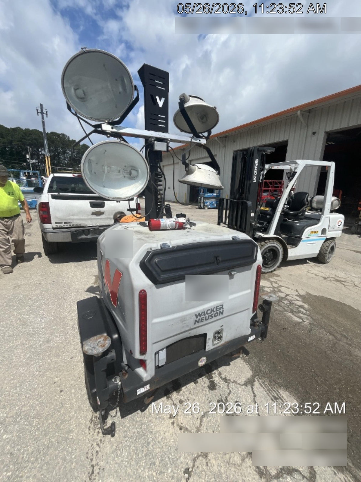 2018 Wacker Neuson LTV6L-MH Wacker Neuson LTV6L Mobile Light Tower w/Fuel Level Sensor Installed