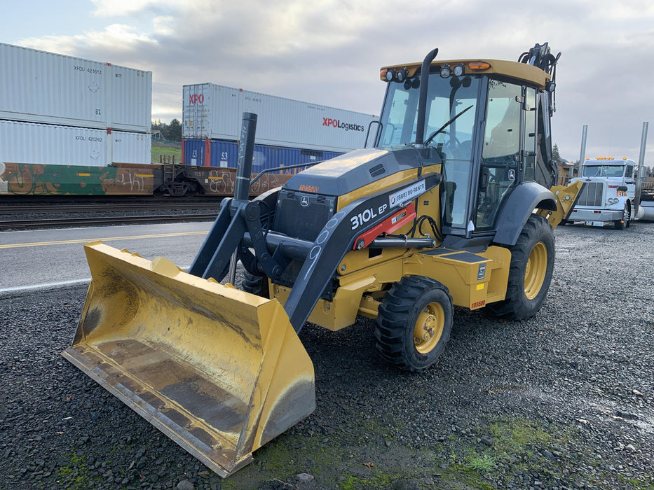 2020 John Deere 310LEP Cab/Heat/Air, 4WD, Standard Stick, Pilot Controls, 2 Way Hydraulics, TAG Manual QC