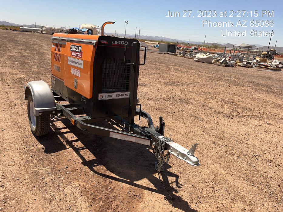 2022 Lincoln Electric LE400 Kubota V1505, Trlr, Cable Rack, Light Kit, ES Decals, T3