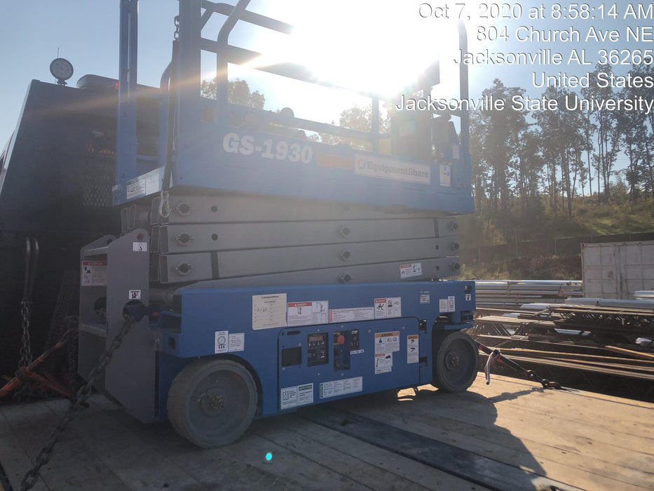 2019 Genie GS-1930 Fixed Rails with Chain Entry