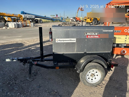 2019 Lincoln Electric Vantage 322 Ready-Pak 3, Two Wheel Trailer, Fender and Light Kit, Cable Rack