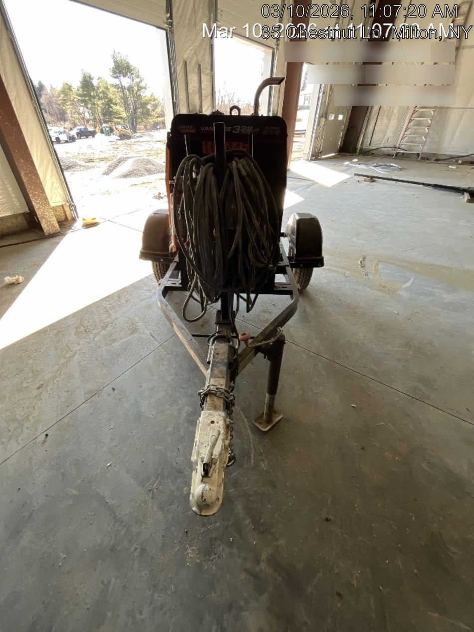 2021 Lincoln Electric Vantage 322 Vantage 322 Ready Pak 3 w/ Decals, ORANGE (includes trailer, cable rack, fender light kit) NO Telematics