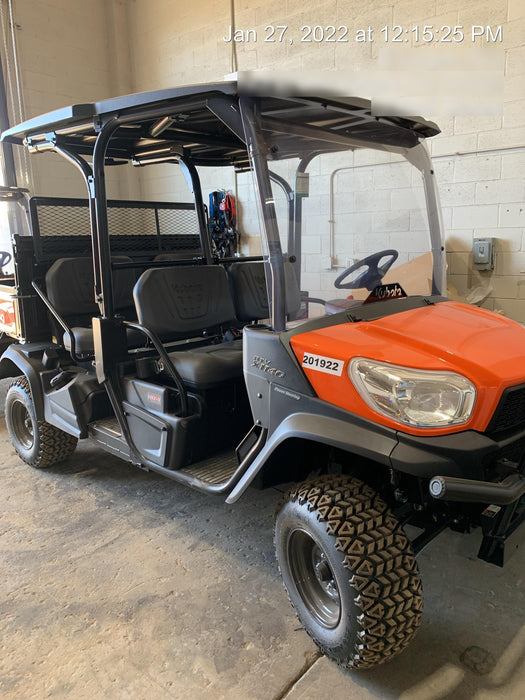 2022 Kubota RTV-X1140W-H Plastic Canopy, Windshield Acrylic Clear, LED Strobe Light, Wire Harness Kit, Back up Alarm