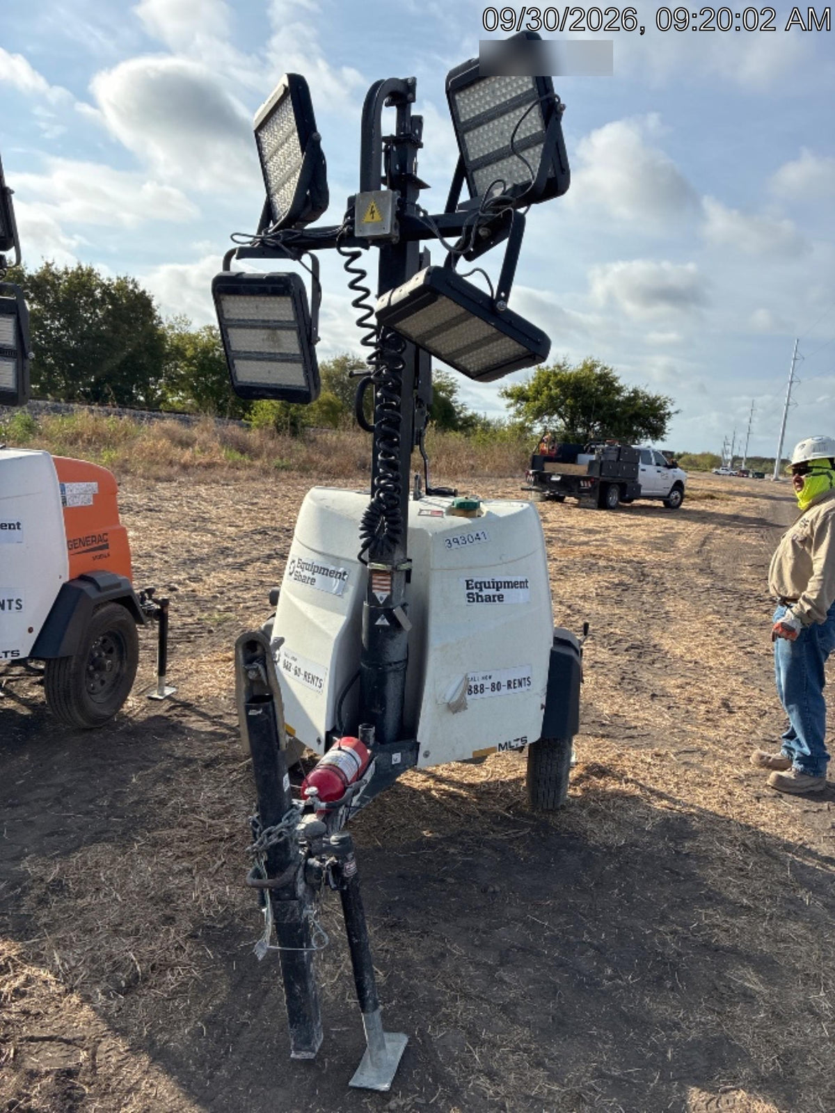 2024 Generac MLT2 Diesel, Flex Switch 120V Input, Powerzone Controller, 
(4) 320W LED Lights, 4kW Generator, 39.9 Gal Fuel Tank, 2" Ball, T3