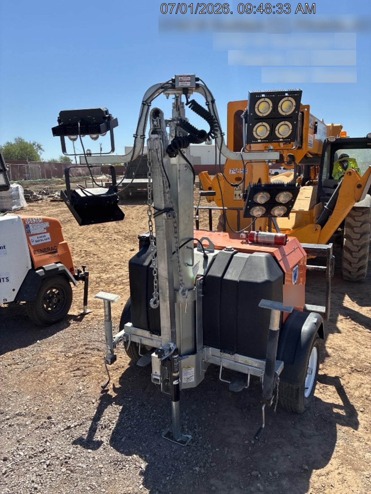 2024 Wanco WLTT-4MM4K Diesel, Deep Sea Controller, Shore Power Plug, Auto Start, (4) 350W LED Floodlights, 4kW Generator, 60 Gal Fuel Tank, 2" Ball, T3