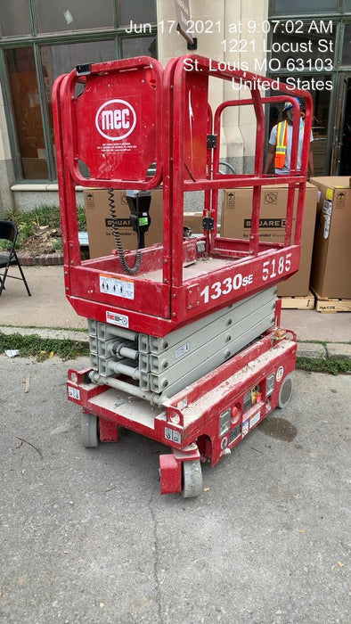 2017 MEC 1330SE 13' Scissor Lift w/2 Year Extended Full Warranty