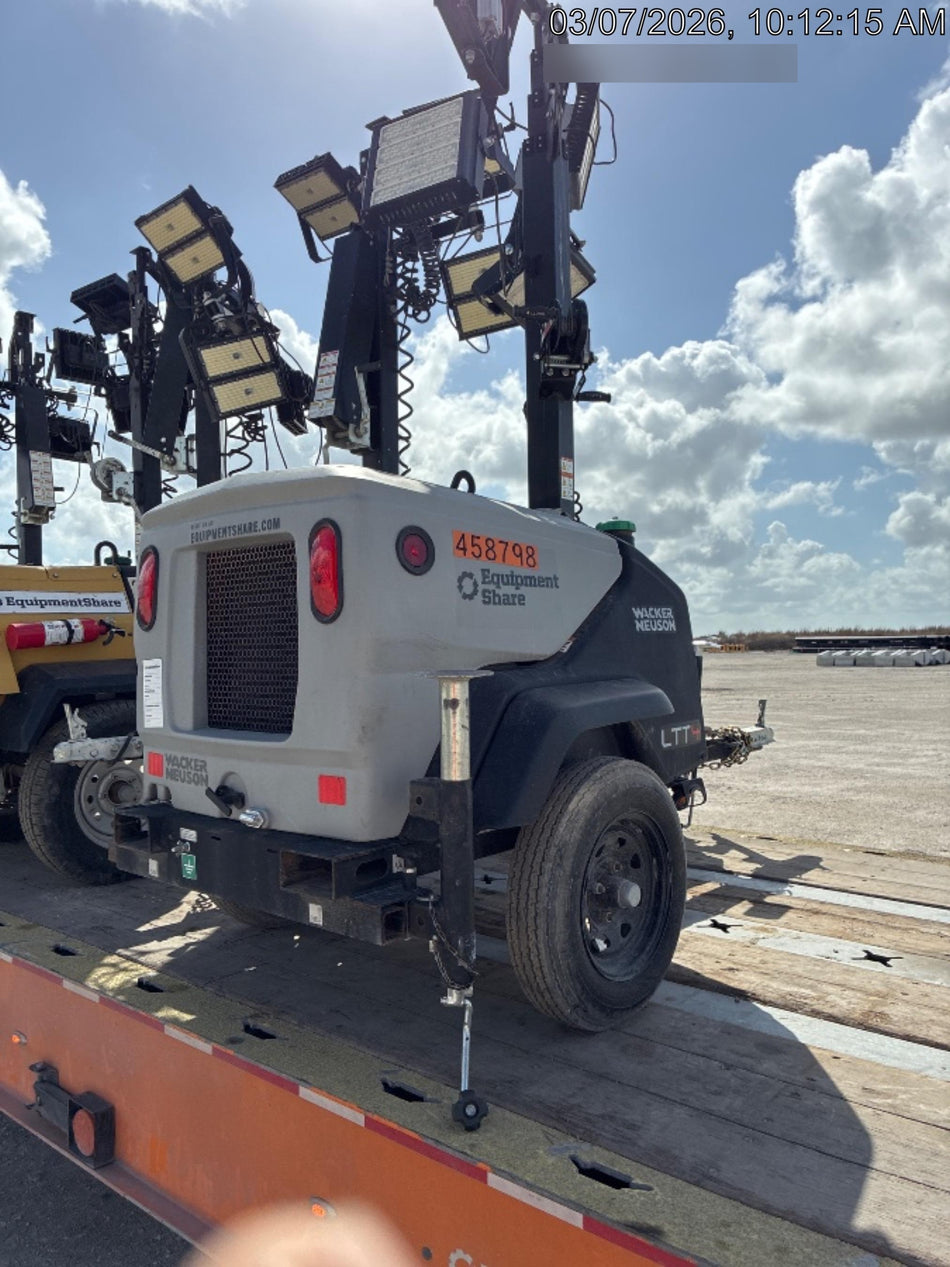 2024 Wacker Neuson LTT4 Diesel, Kohler KDW702, Deep Sea Controller, Auto Start, LED 320W, Bypass Outlet, T3