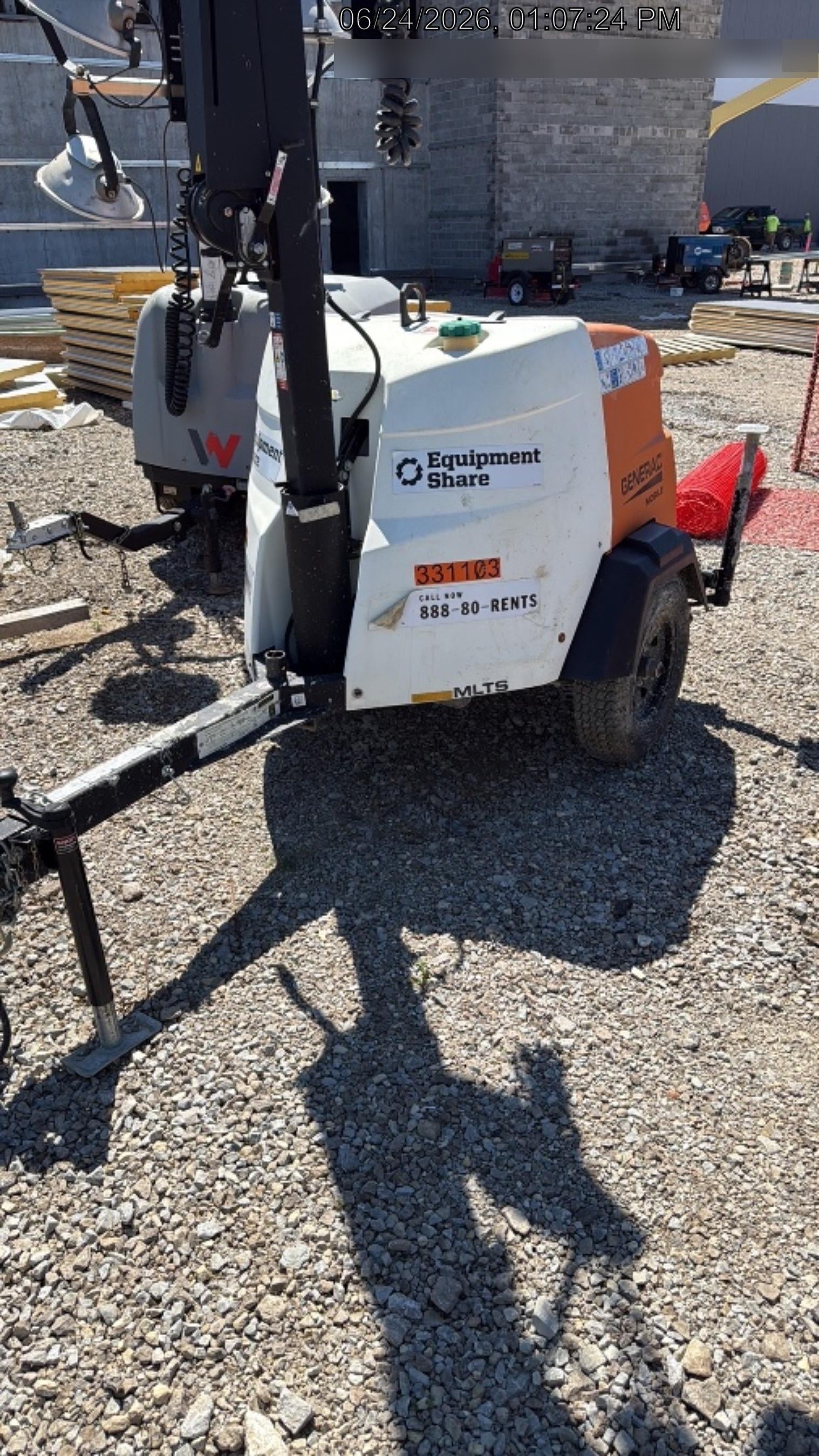 2023 Generac MLT2 Diesel, Flex Switch 120V Input, Powerzone Controller, (4) 320W LED Lights, 4kW Generator, 39.9 Gal Fuel Tank, 2" Ball, T3