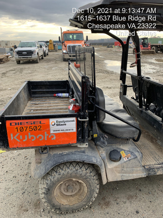 2020 Kubota RTV-X1140W-H Canopy, 4-Seater, Diesel, Windshield Acrylic Clear, Strobe Light, Backup Alarm